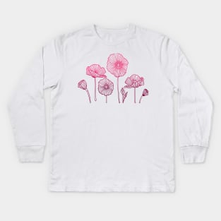 Poppies Kids Long Sleeve T-Shirt